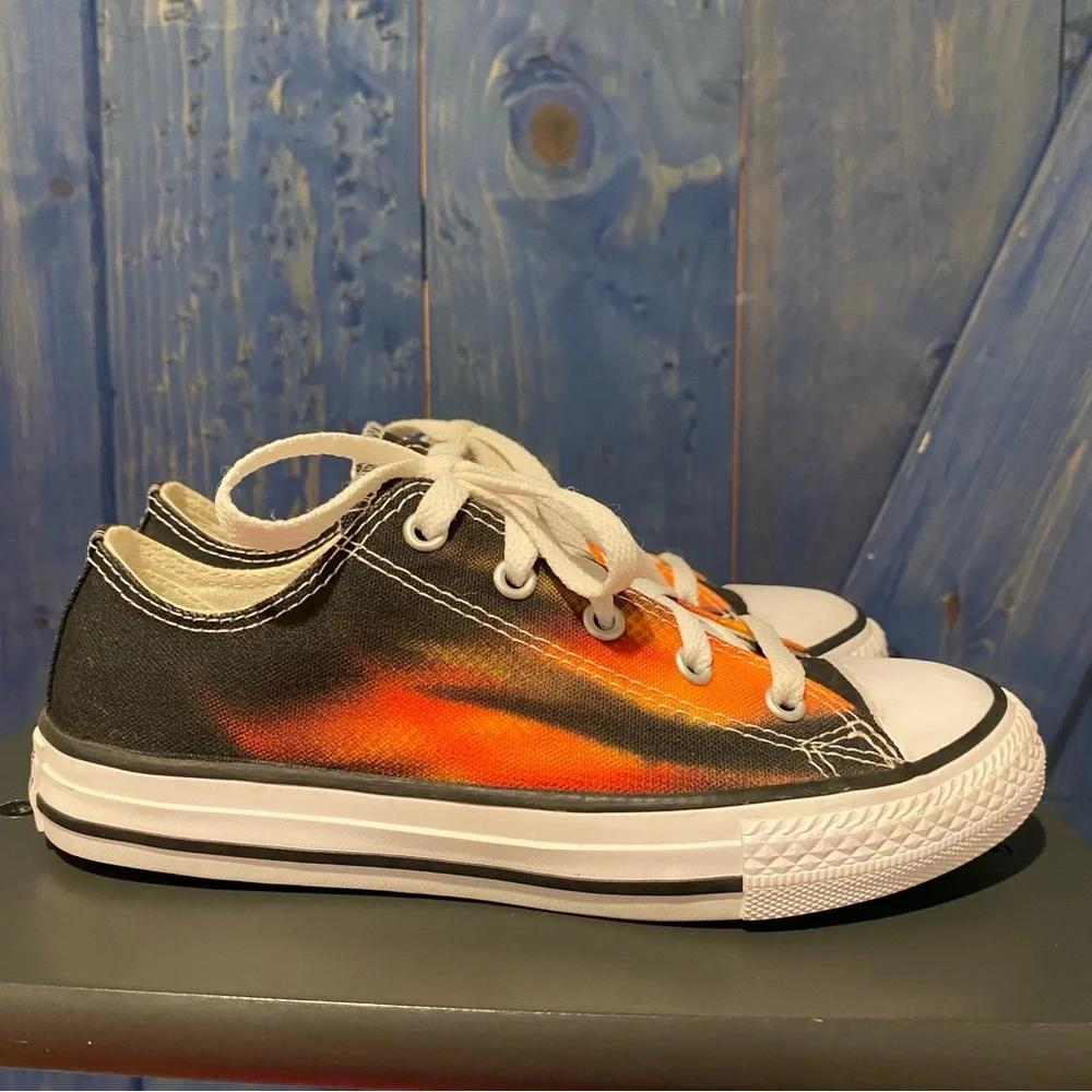 Converse Kids' Bold Fire Print Low Top Sneakers